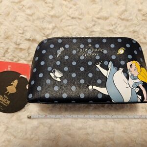 NWT Kate Spade Alice in Wonderland Cosmetic bag